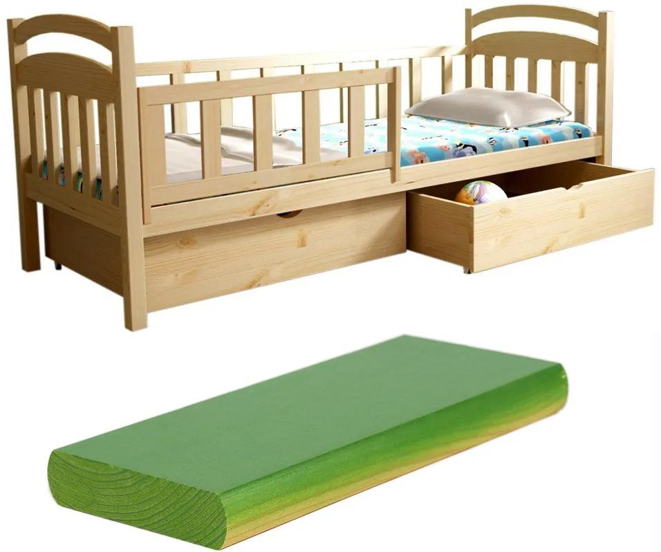 FA Oľga 14 200x90 detská posteľ Farba: Zelená (+30 Eur), Variant rošt: Bez roštu (-10 Eur)