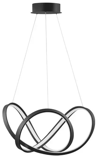 LED luster Apus 55 čierne