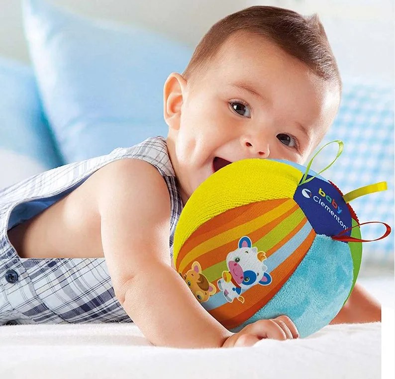 Hudobná farebná mäkká lopta pre zvieratá Clementoni 17475