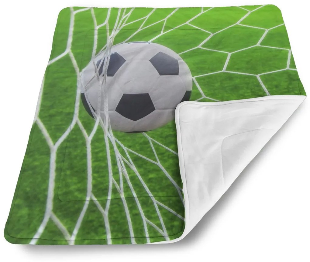Sablio Deka pre bábätko Futbalová lopta v bráne - 80x100 cm