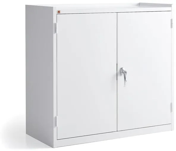 Kovová skriňa SERVE, 900x950x450 mm, biela