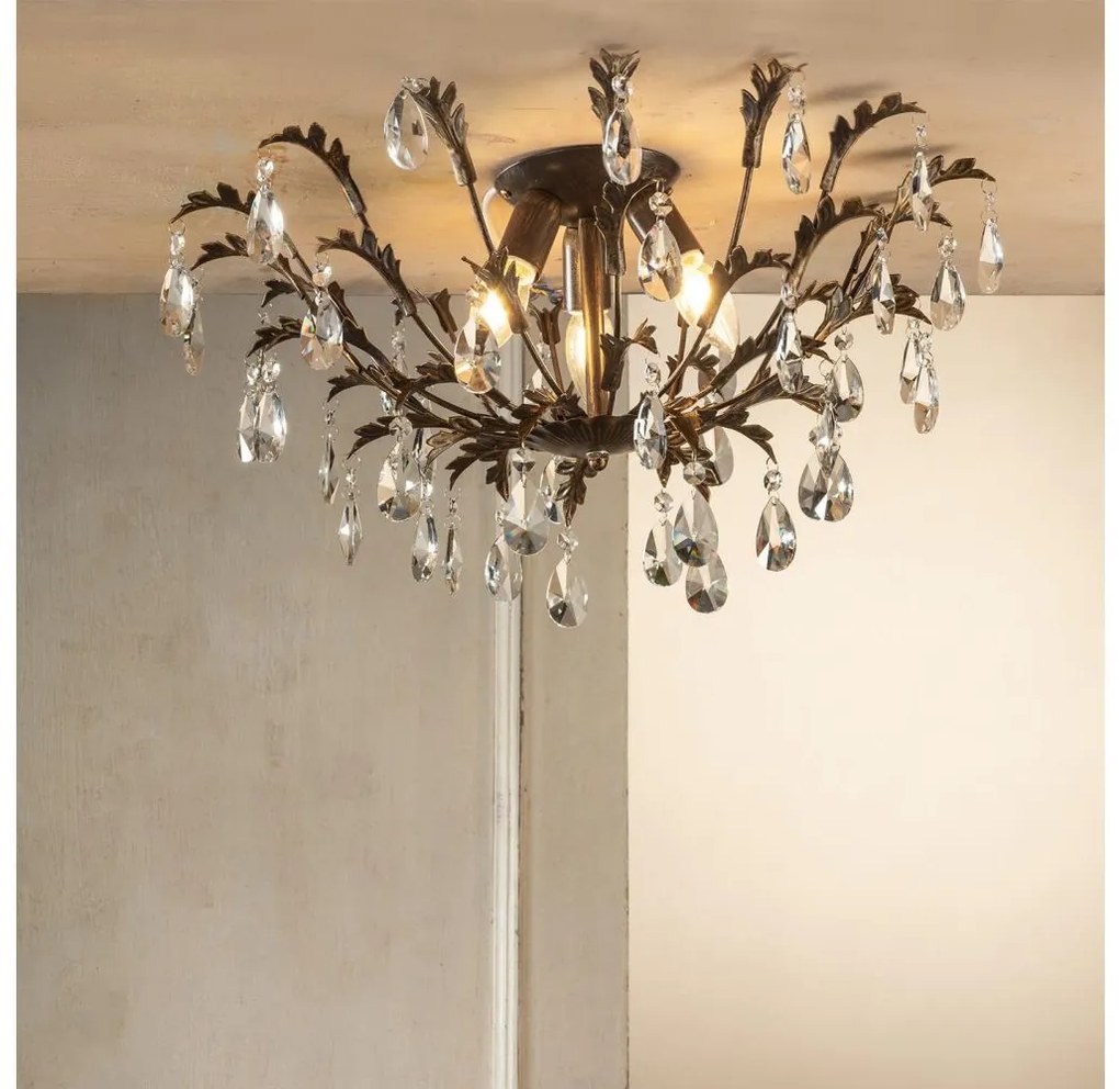 ONLI - Stropné svietidlo TERESA 3xE14/6W/230V bronzové