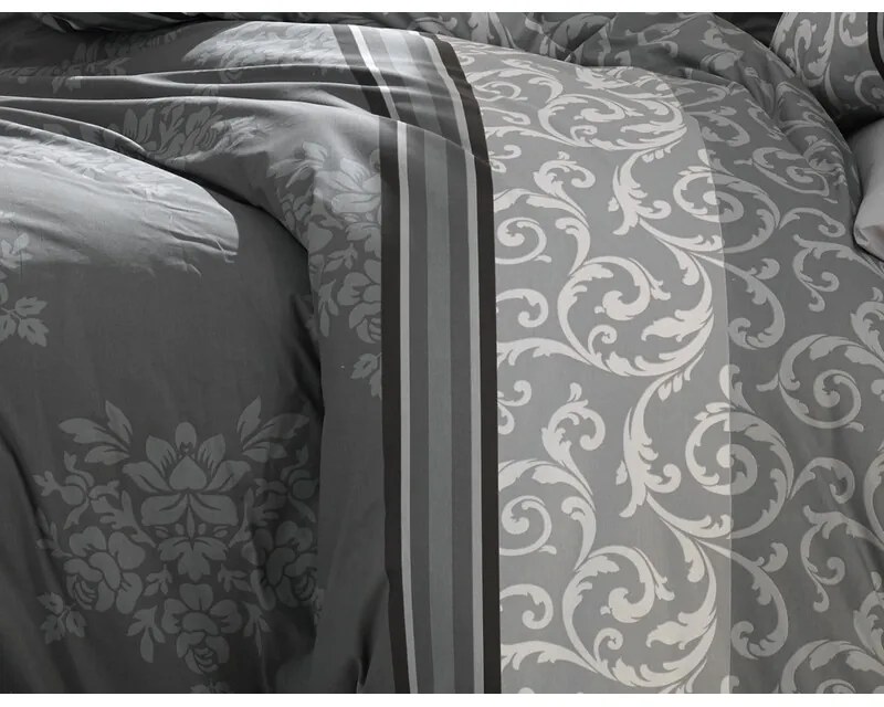 BedTex Bavlnené povlečení Natura šedá, 220 x 200cm, 2 ks 70 x 90 cm