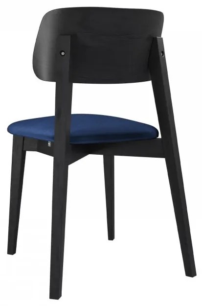 Čalúnená jedálenská stolička KT63/C, Dostupné poťahy: Magic Velvet 2205, Farby: czarny
