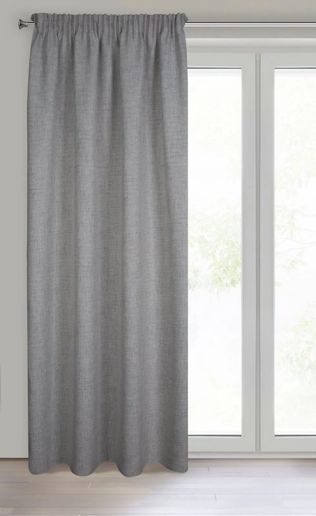 ZÁVES NA PÁSKE JULA 140X270 CM STRIEBORNÁ