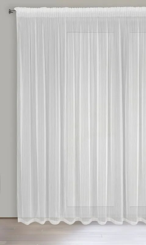 ZÁCLONA NOELIA NA PÁSKE 300X270 CM BIELA