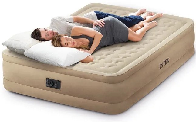 Intex Dvojitý nafukovací matrac 203x152 so zabudovanou pumpou INTEX 64428