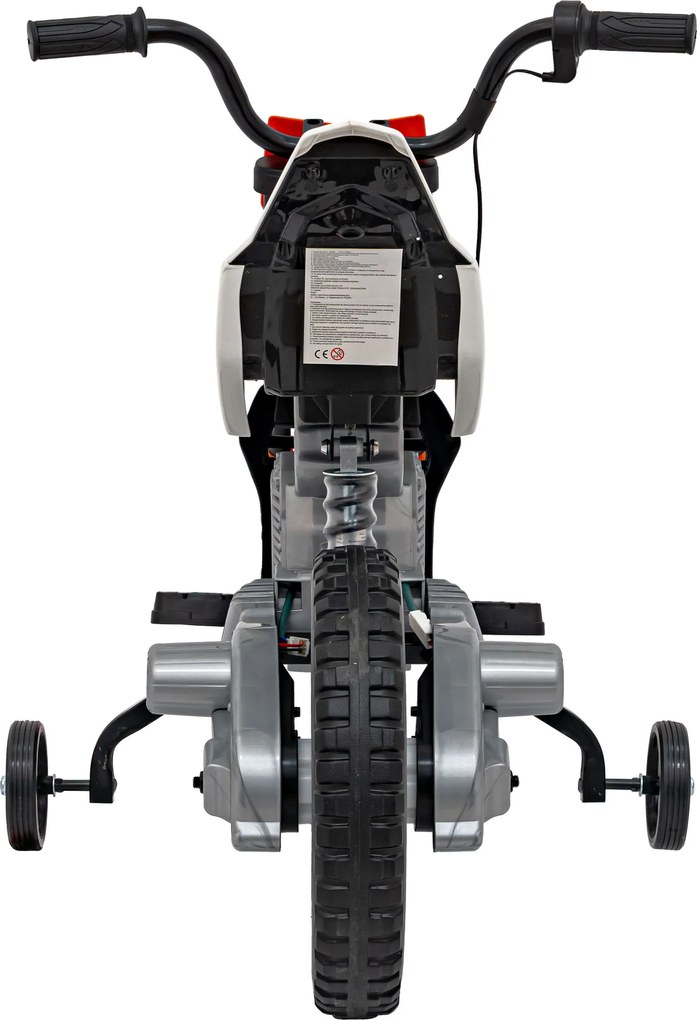 Ramiz PANTONE 361C Detská motorka na batérie oranžová + audio panel + pomalý štart + EVA kolesá