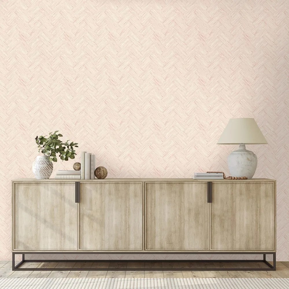 Samolepiaca tapeta elegantná béžová textúra košíkovej väzby