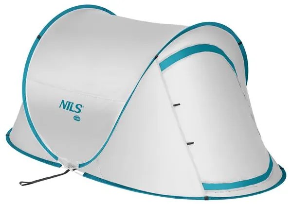 Samorozkladací plážový stan NILS Camp NC3743 - sivý
