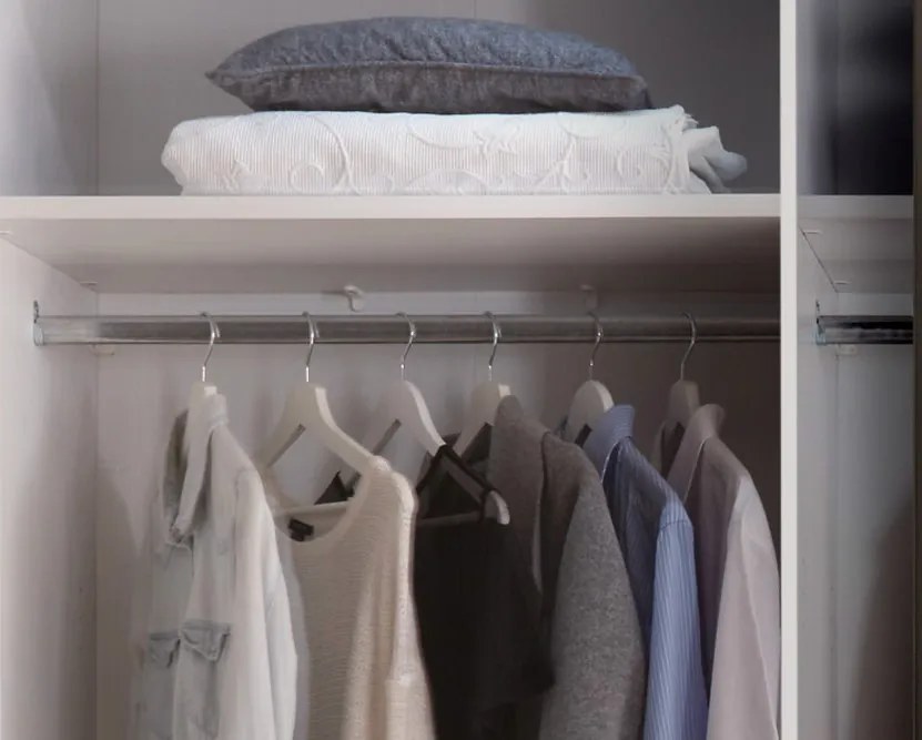 Šatníková skriňa so zrkadlom Daria, 270 cm, dub/biela