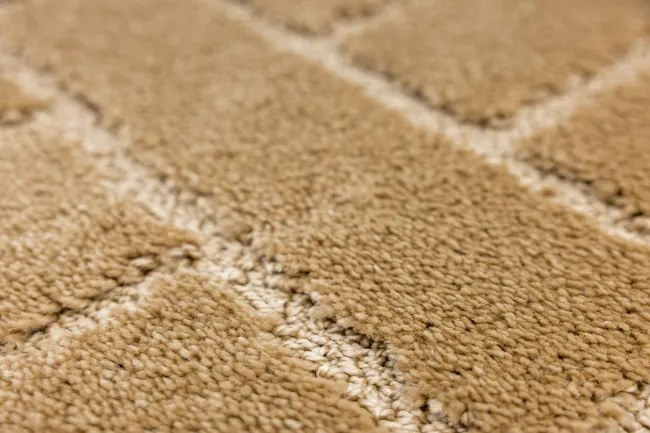 Kúpeľňový koberček Lotus béžový, tehla