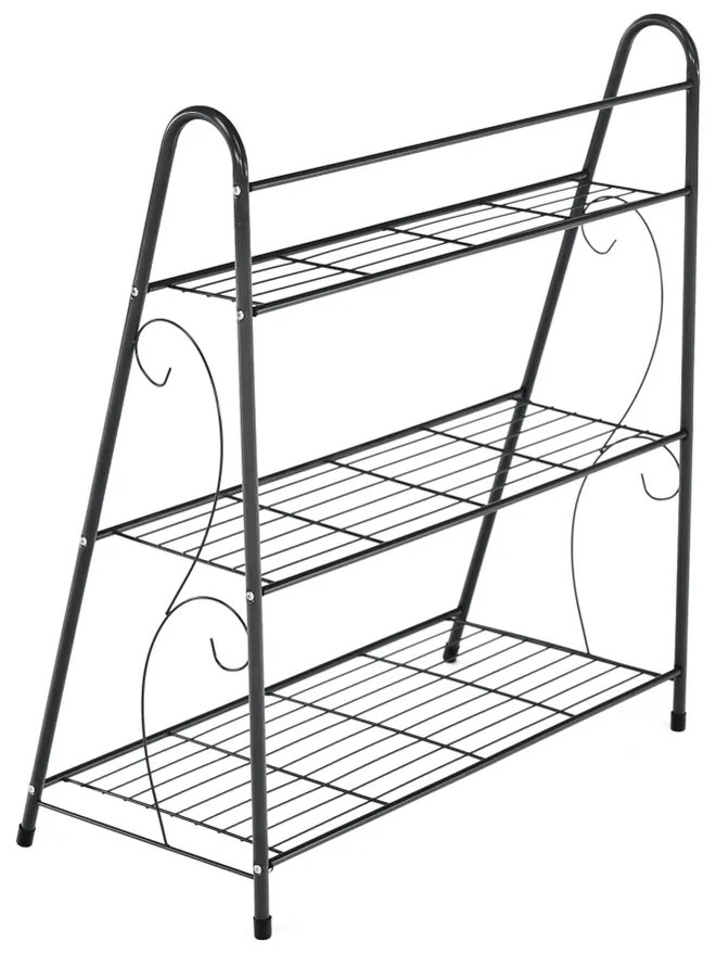 Kondela Regál, 3-policový, tmavosivá, VERUMA