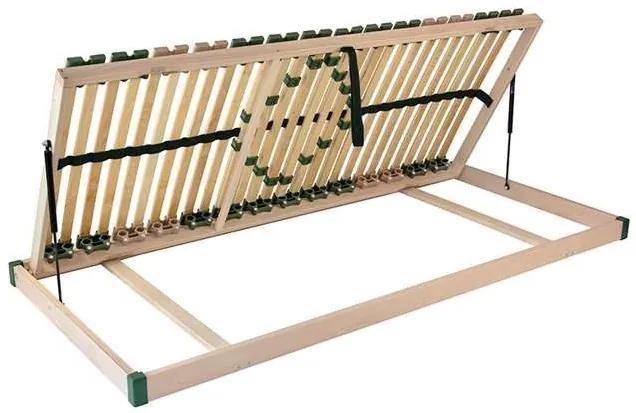 Ahorn PORTOFLEX Kombi P MEGA ĽAVÝ - výklopný lamelový rošt 100 x 210 cm, brezové lamely + brezové nosníky