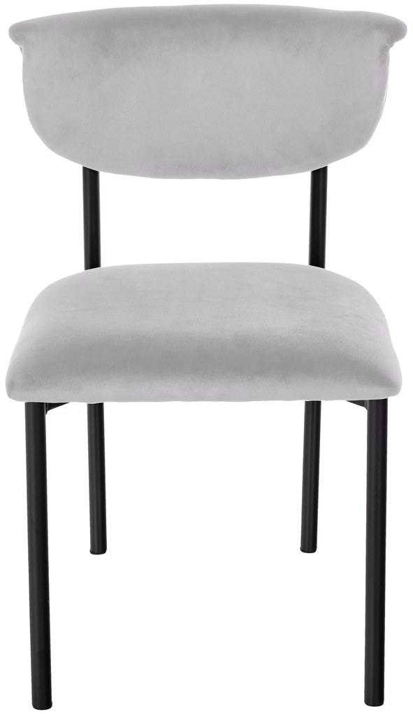 Stolička pre návštevy Gambell zamat - sivá