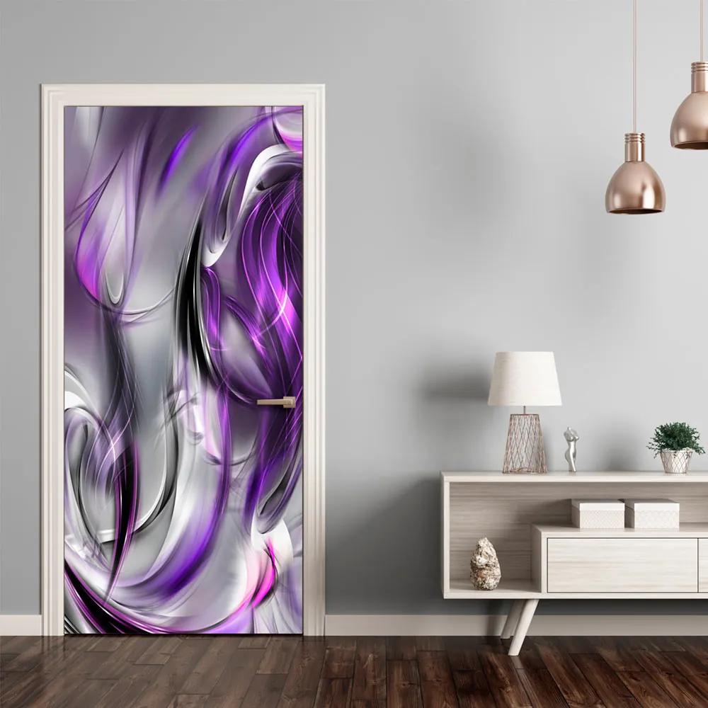 Fototapeta na dvere Bimago - Purple abstraction + lepidlo zadarmo 100x210 cm