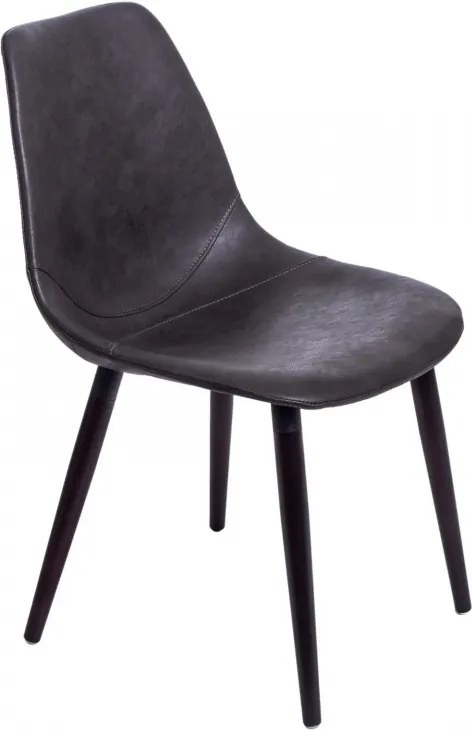Jídelní židle Vin, kůže, šedá S71178 CULTY +