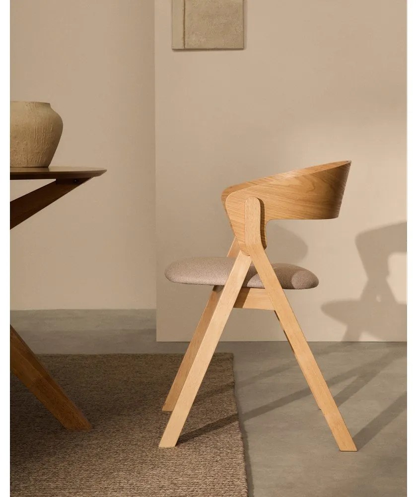 Jedálenská stolička v prírodnej farbe Godia – Kave Home