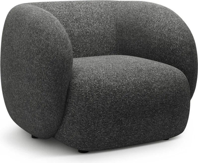 Tmavosivé kreslo Kate – Micadoni