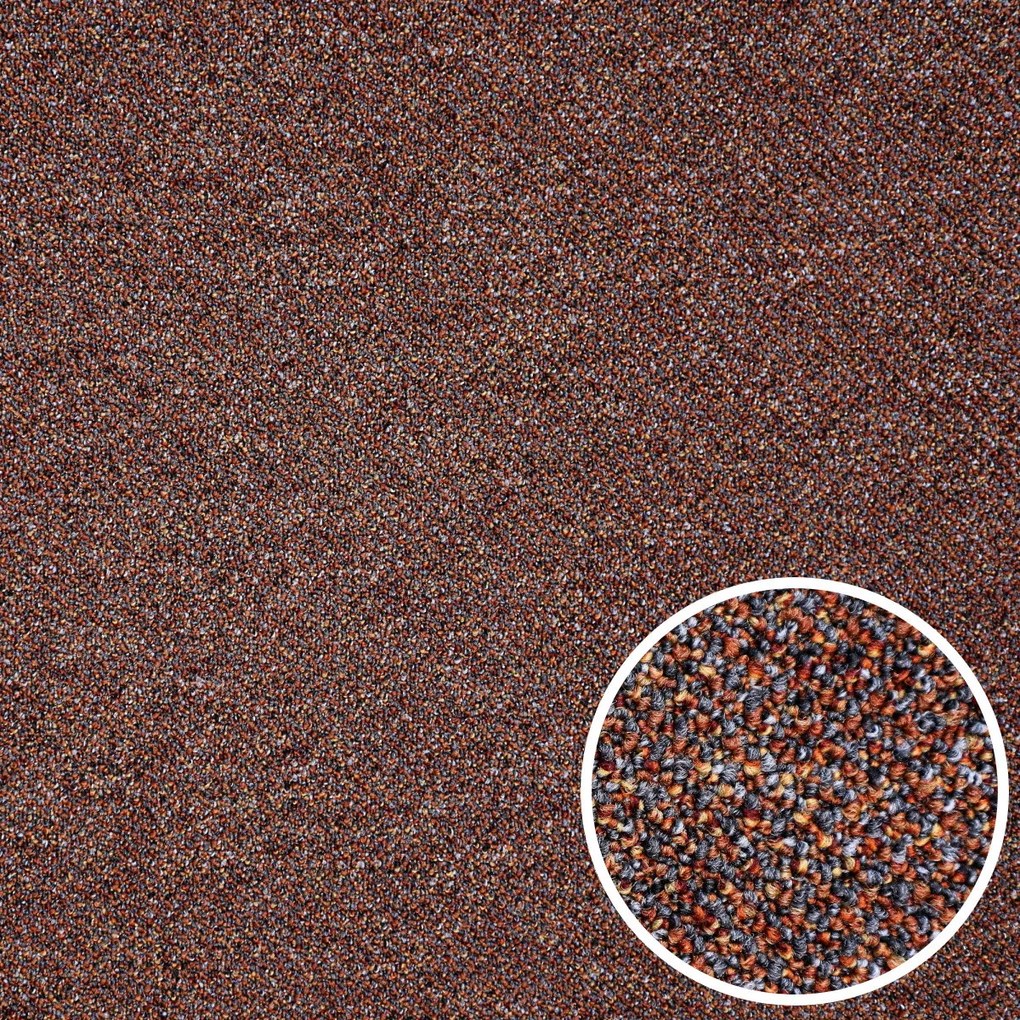 AKCIA: 200x300 cm Kusový koberec Bohemia terakota - obšitý zo všetkých strán, šíře, oranžová, filc, kancelária, AladinWorld Expres