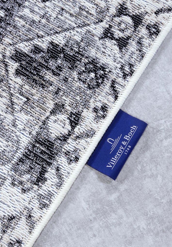 Villeroy & Boch, Kusový koberec Villeroy & Boch 106063 Cream, Grey – na von aj na doma, 160x235, šedá, chodba / predsieň