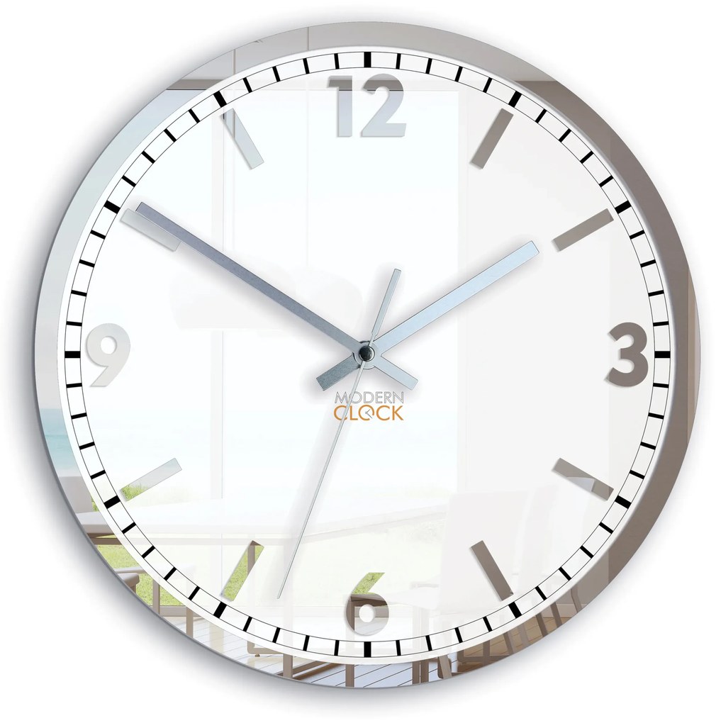 Nástěnné hodiny Solar 30 cm zrcadlové