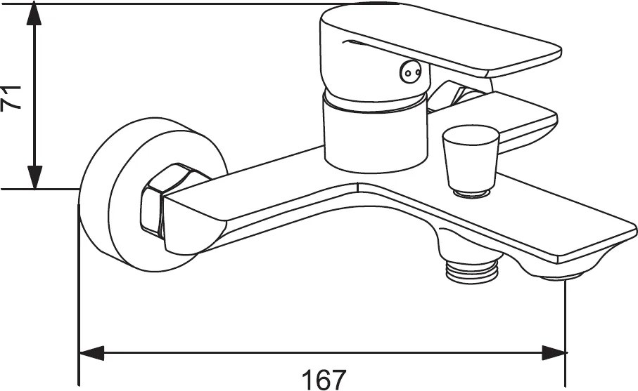 Mexen Alexa DQ40 vaňová sada, chróm - 71203DQ40-00