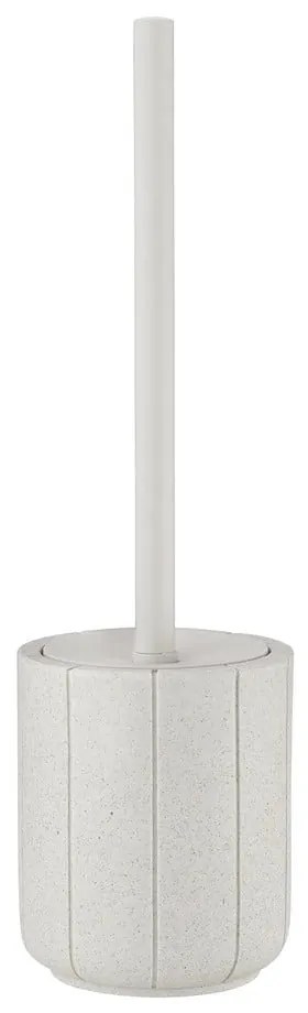 Krémovobiela WC kefa z polyresínu Kua – Blomus