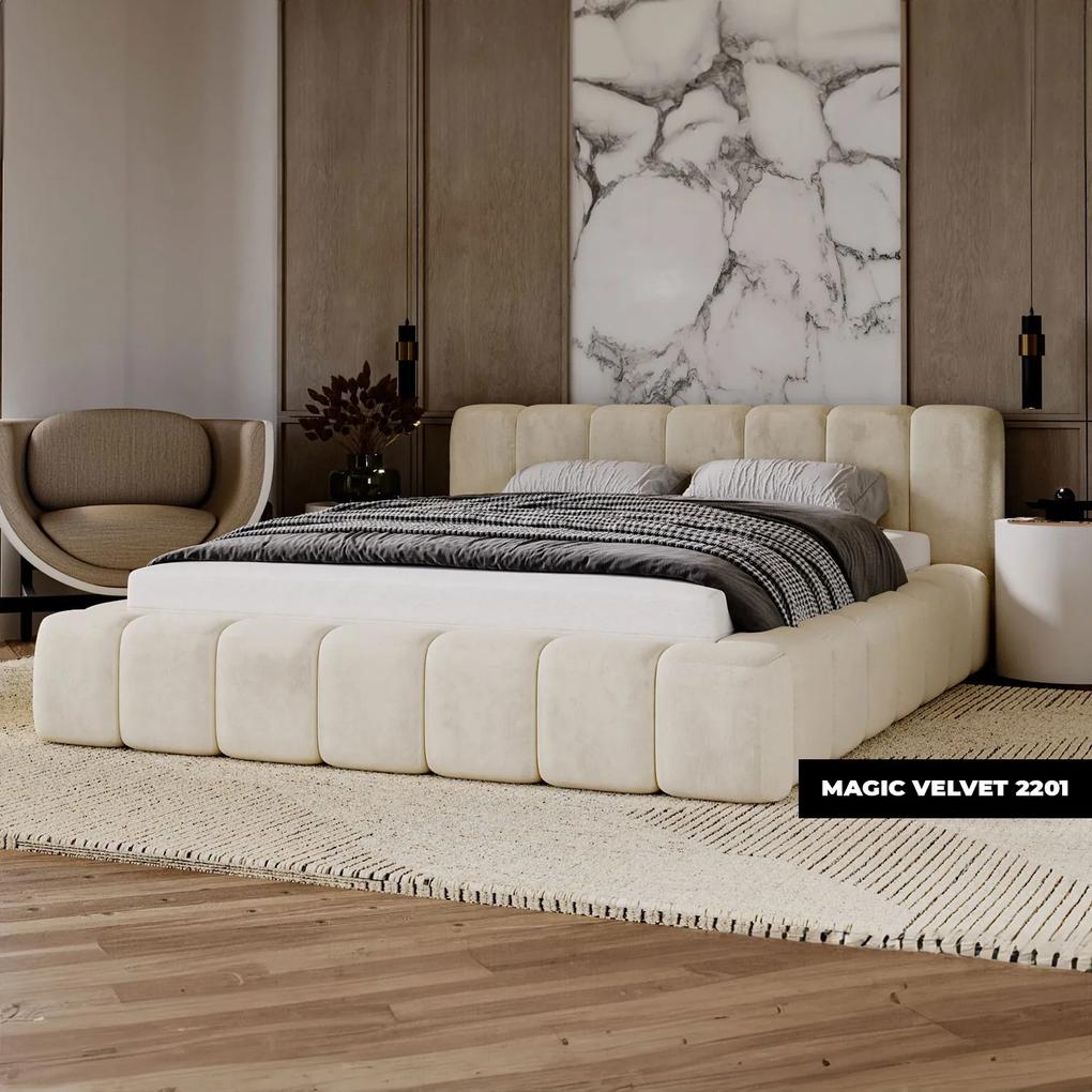 PROXIMA.store - Minimalistická čalúnená posteľ NETTIE ROZMER: 140 x 200 cm, TYP ROŠTU: KOVOVÝ ROŠT