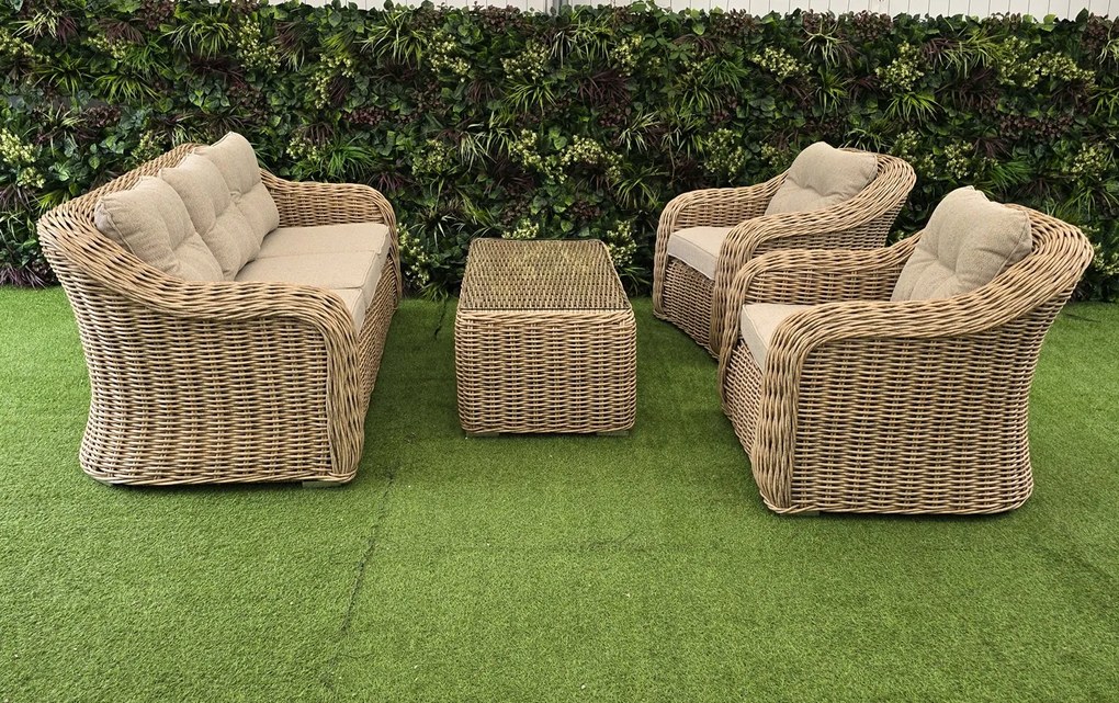 Záhradný ratanový nábytok MONTE CARLO prírodná farba