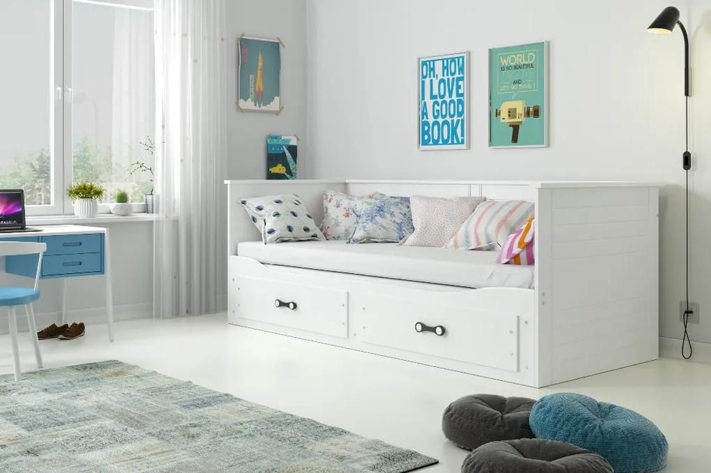 Rozkladacia posteľ Hermes Farba: Biela