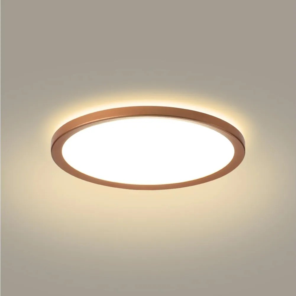 Brilagi - LED kúpeľňové stropné svietidlo ULTRA SLIM LED/12W/230V priemer 22,5 cm ružové zlato IP54