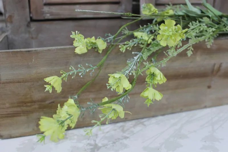 Zelená umelá kytička z lúčnych kvetov 58cm