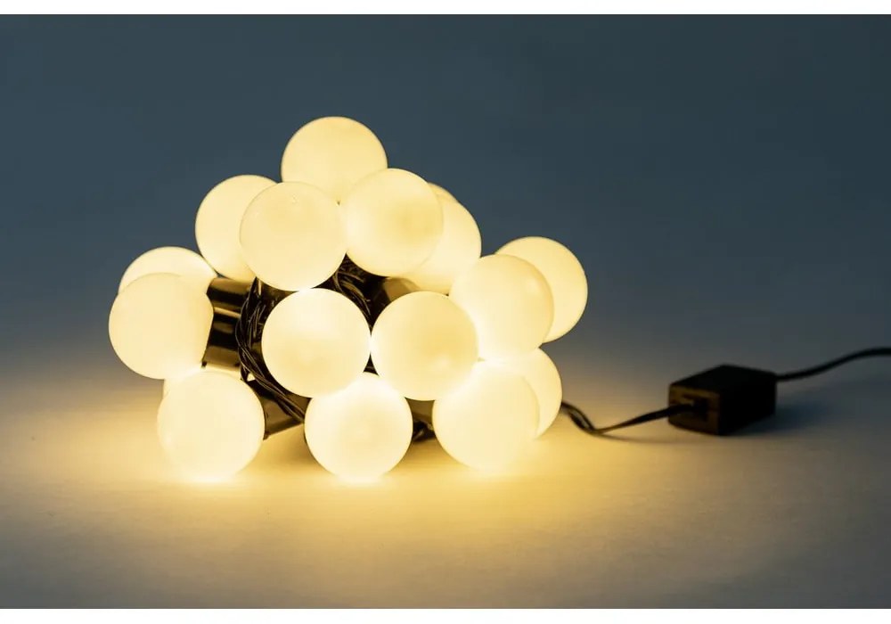Biela svetelná reťaz s LED žiarovkami Bonami Essentials, 20 svetielok