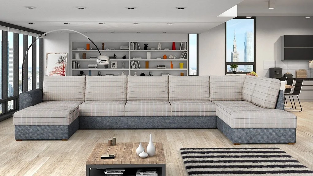 Rohová sedačka Astana Large Premium, Dostupné poťahy: Abriamo 03, Strana: Pravá - U