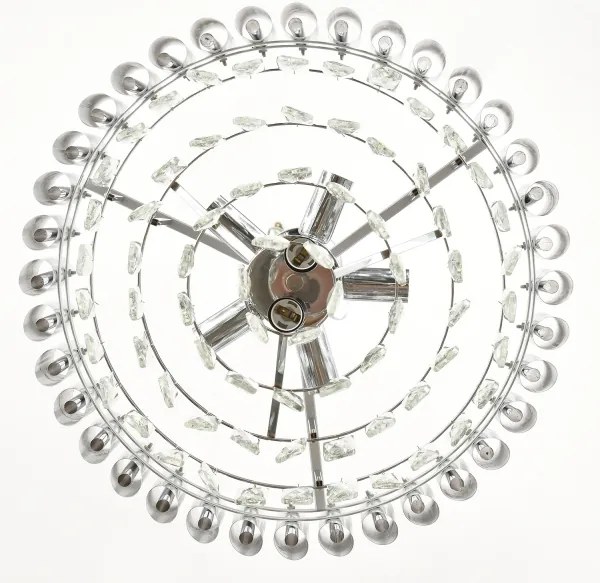 Brilagi - Prisadený luster ECLIPSE 7xE14/10W/230V, priemer 48 cm, strieborný
