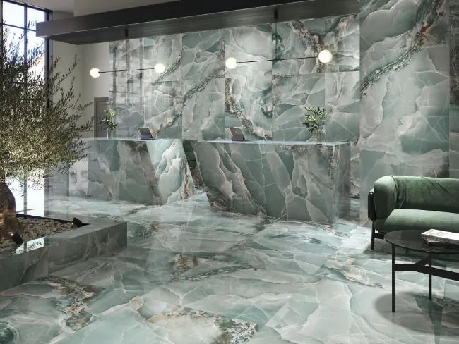 Dlažba Onyx Turquoise Pulido 60x120 R