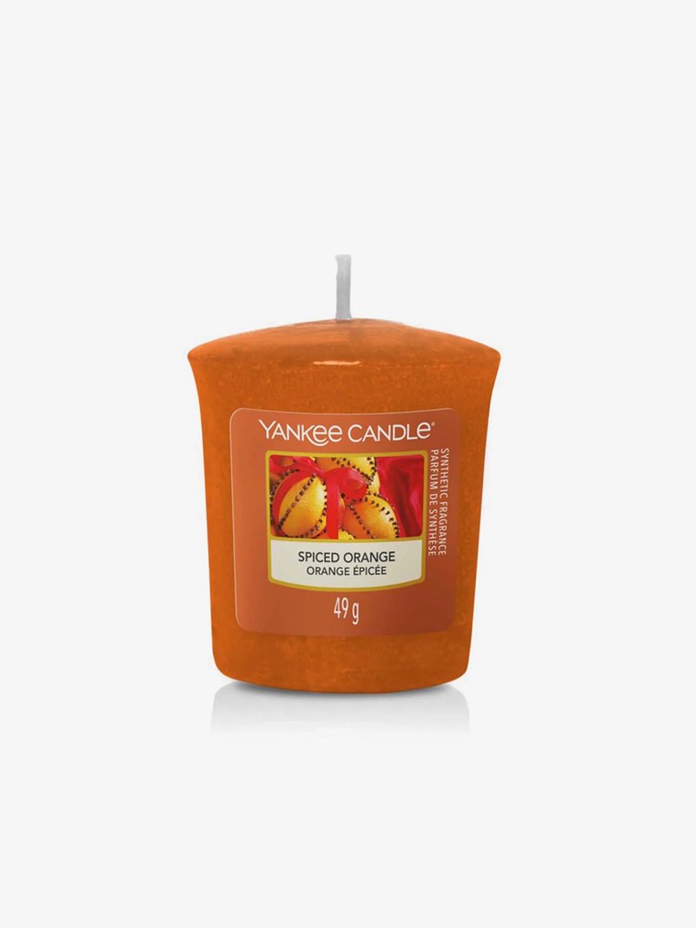 Yankee Candle oranžové votívna sviečka Spiced Orange