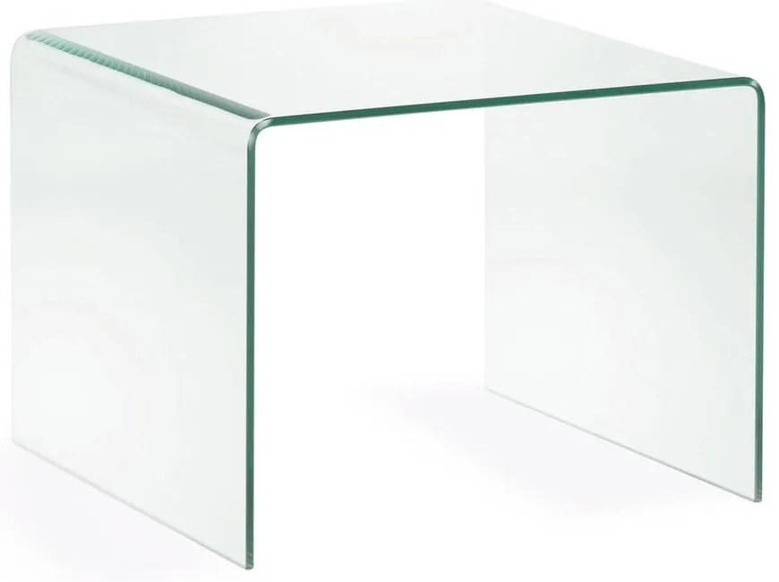 Sklenený odkladací stolík 60x60 cm Burano – Kave Home