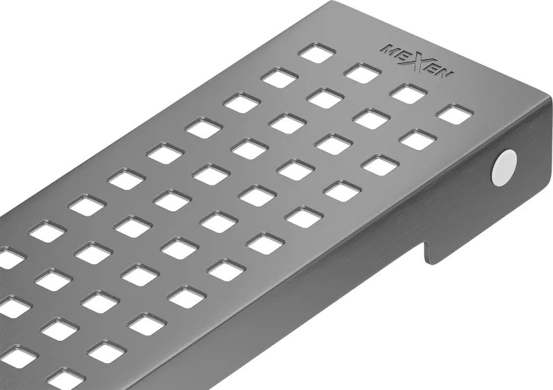 Mexen Flat M08 krytka žľabu 90 cm, brúsený grafit, 1E25090