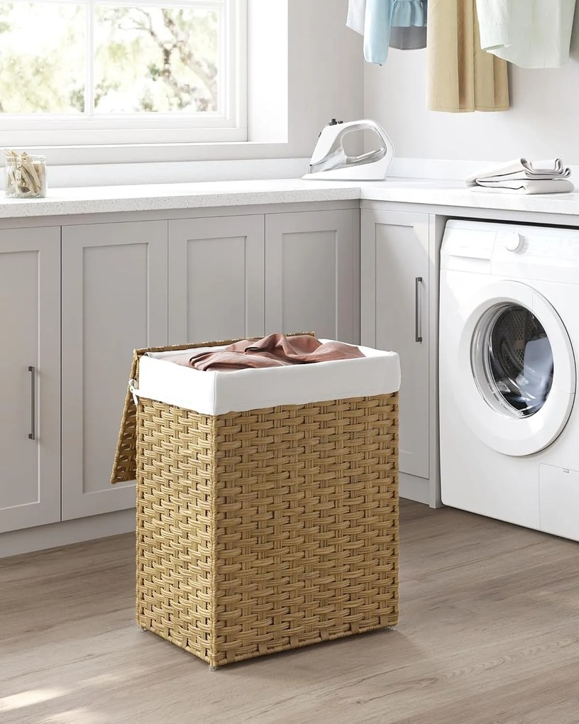 Ručne tkaný kôš na bielizeň 90 l SONGMICS LCB51NL