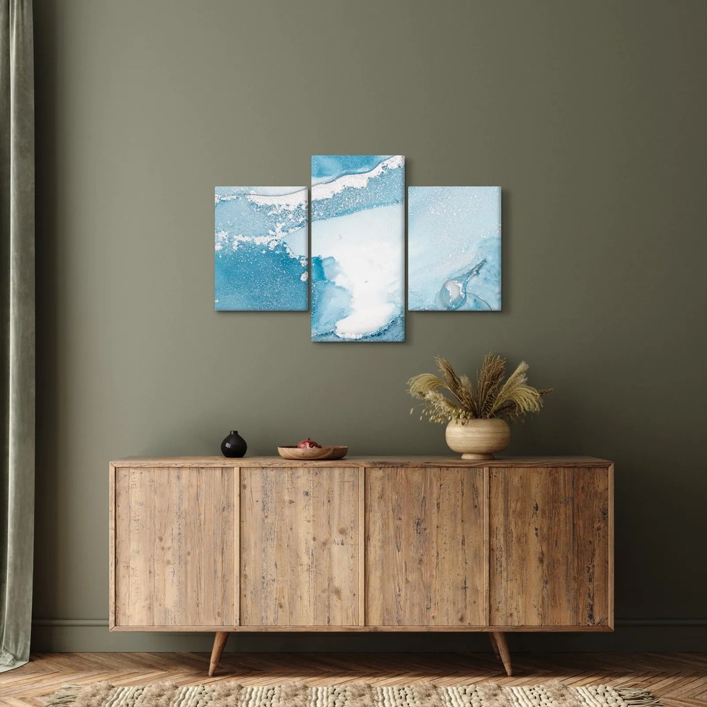 Obraz - Modrý dekor (90x60 cm)