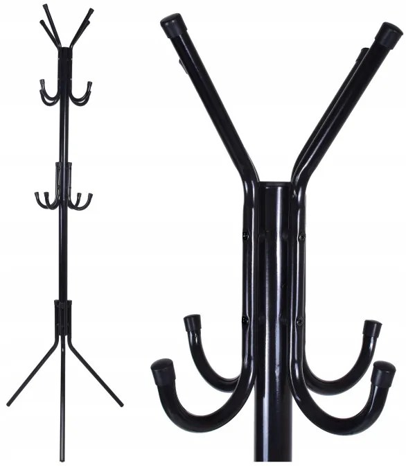 Stojanový vešiak PABLO čierny