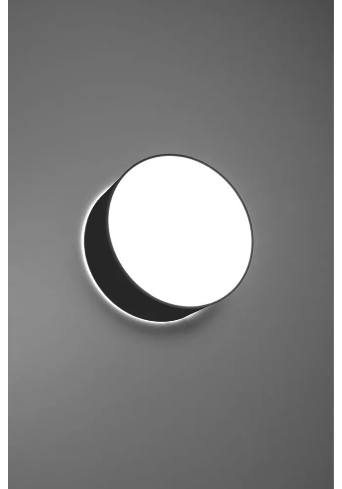 Čierne stropné svietidlo Sollux Atis