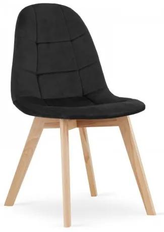 Jedálenská stolička Bora Zamat  - čierna