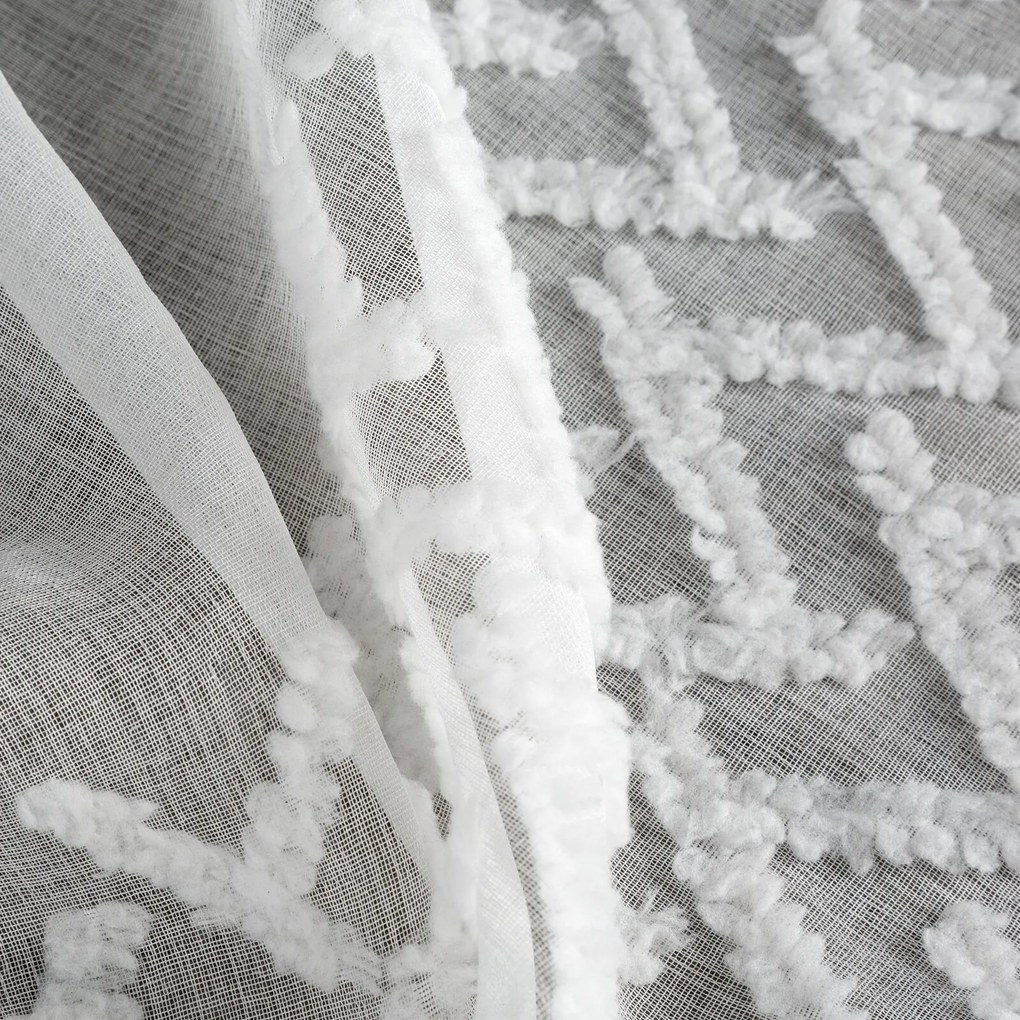 ZÁCLONA NA KRÚŽKOCH MELI2 140X250 CM BIELA