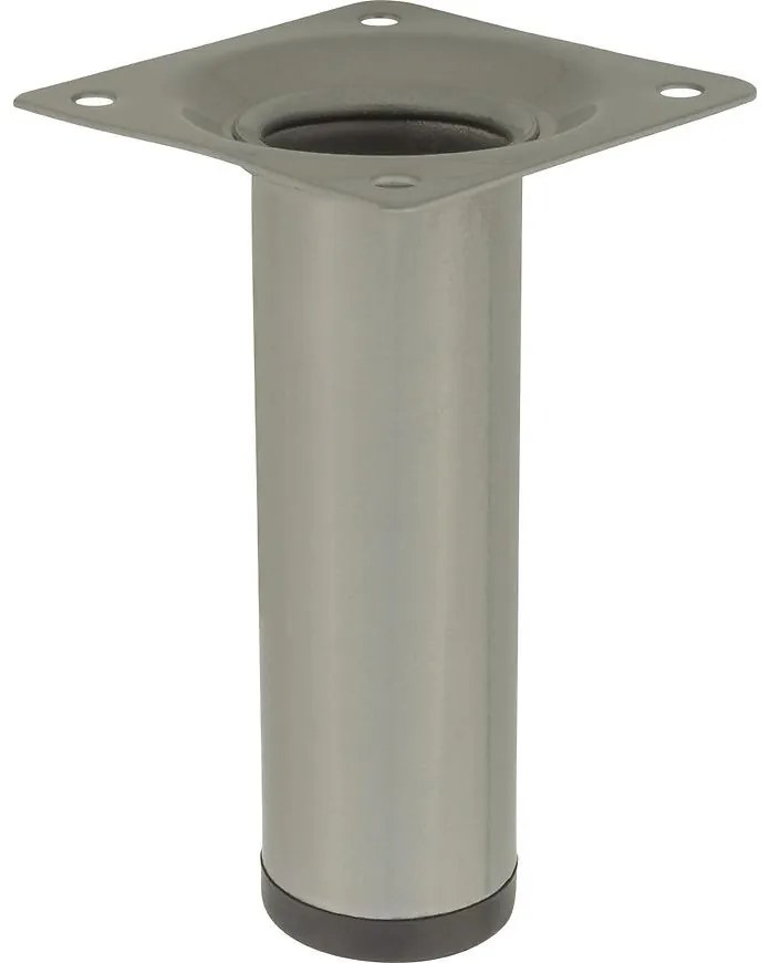 Okrúhla nábytková noha 10 cm šedá