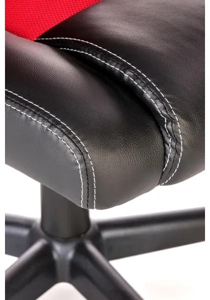 Kancelárska stolička KENU čierna/červená