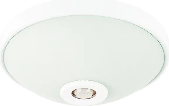 ECOLIGHT LED stropné svietidlo 2xE27 s pohybovým senzorom - sklo