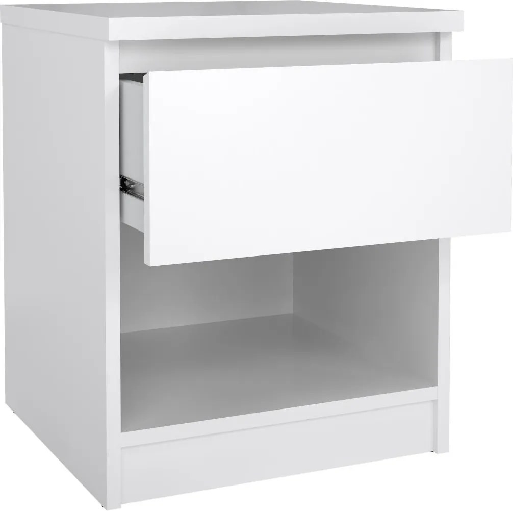 Nočný stolík Simplicitous 238 40 cm biely lesk